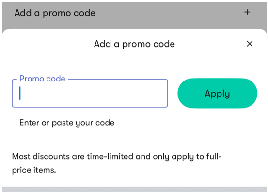 How do I use a promo or discount code Help Centre Home